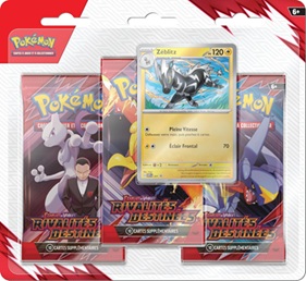 Pokemon - Blister de 3 boosters - Zéblitz (EV10)